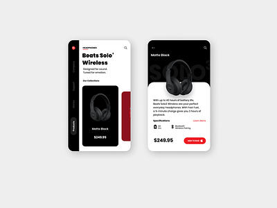 Beats By Dre beats by dre figma headphones mobileappdesign productdesign uiuxdesign