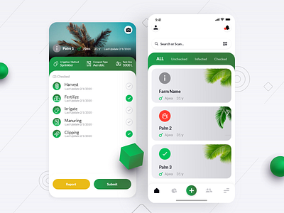 Home & Farm Details Ghallah System design ios ui ux