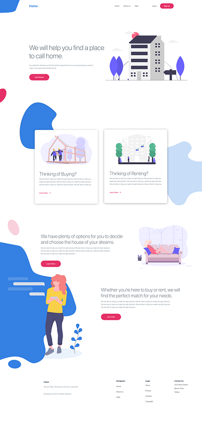 Landing Page design landing page learning ui uidesign ux