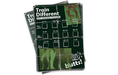 Train Tracking butt butts design green illustration sport sports design tracker train typography vector vector art vector illustration