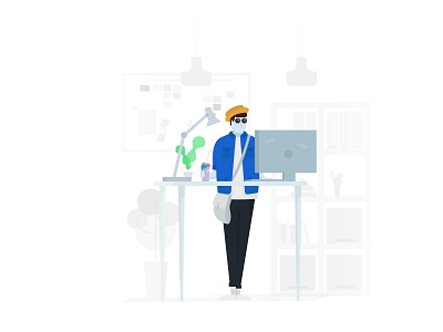 Developer types #4 illustration minimal office people people illustration vector