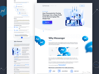 Chatmatic Funnel branding design illustration landing page sketch web web design webdesign webflow website