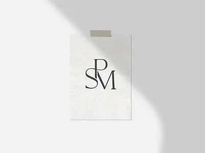 Monogram Loop branding logo logotype m monogram p print s serif stamp typogaphy