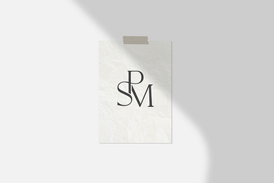 Monogram Loop branding logo logotype m monogram p print s serif stamp typogaphy