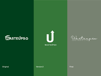 Wasteupso - Logo and Branding Makeover adobe branding clean design flat graphic design illustrator logo minimal vector