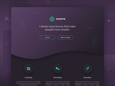 UI for Personal website app brand logo logotype ui ux web website