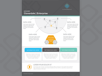 Data Sheet Demo - Cloverdale - Closeup branding data datasheet vector