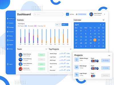 Task Management - Dashboard app branding dashboad dashboard ui design illustration simplicity ui ux web website