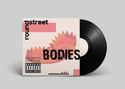 Trap music cover "Bodies" by artist Round street album album cover art branding cd clean design clean ui cover cover art cover artwork cover design design dvd graphic design illustration minimalism music trap typography vector