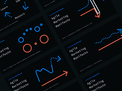 Agile Marketing Manifesto Refresh agile dark mode illustration web web design website