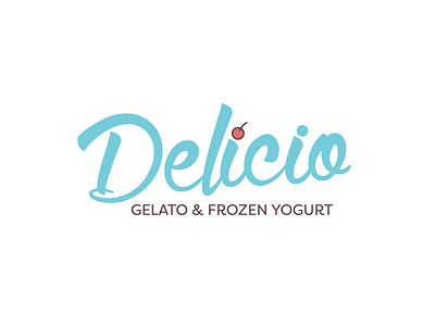 Delicio branding design frozen frozen yogurt gelato ice cream ice cream logo logo logo design