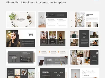 Introduce Voogoo – Minimalist & Business Keynote Template agency agency branding agency landing page app business company company profile google slides keynote webdesign