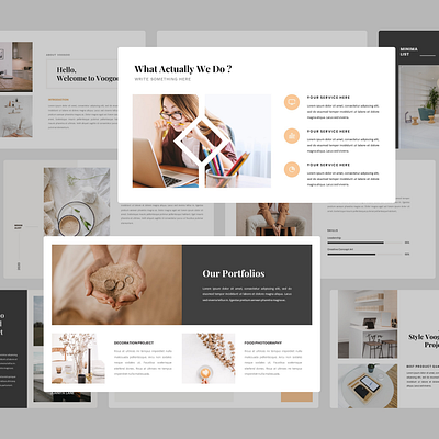 Introduce Voogoo – Minimalist & Business Keynote Template agency branding business company company profile design illustration powerpoint ui uiux webdesign weblayout website concept website design