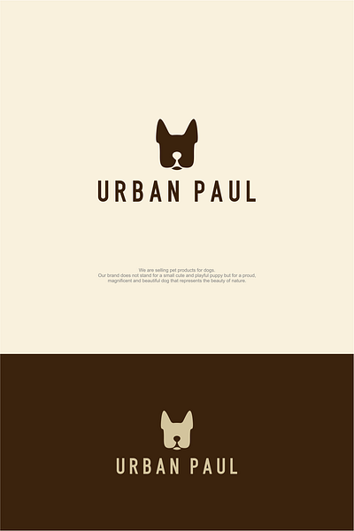 Urban Paul animal company design dog dog logo dribbble head minimalistic simple simple clean interface