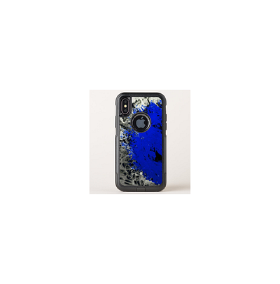 Luminous Gore (blue) - OtterBox iPhone Case abstract art abstract design acrylic painting apple black blue fluid design illustration iphone iphone case liquid phone case phones print design samsung galaxy silver splash splatter visual art visual design