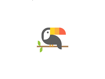 Toucan bird branding geometric illustration jungle logo safari toucan vector wildlife
