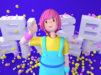 hello animation c4d