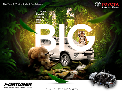 Toytota Forest Manipulation Ad car compositing design manipulation photoshop sifatsauf toyota travel