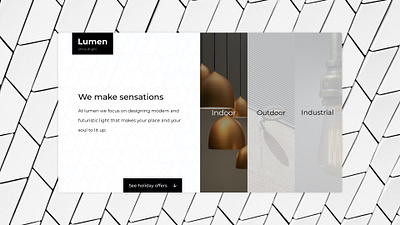 Lumen Landing Page adobexd interior light ui