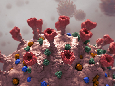 Corona Virus v3 3d background bacteria corona covid 19 disease epidemic health hospital illustration infection macro medicine microbiology microscopic mockup outbreak pandemic proteins virus