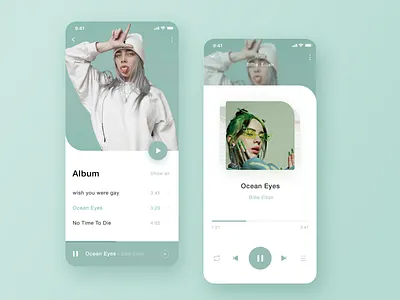 Music Player App app app design apple clean comment interactive layout minimal modern modernism music musician player players typography ui uiux