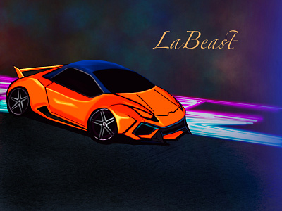 LaBeast apple pencil art artwork car design illustration ipad pro ipad procreate ipadpro lamborghini procreate procreate app vector art