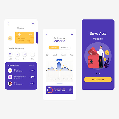 Blue Finance App application blue design app finance finance app financial app home screen homepage design illustration art landing page mobile app mobile app design mobile design mobile ui ui ux ui design uidesign uidesigns