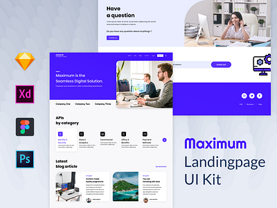 Maximum Landingpage code developer digital figma homepage landingpage landingpagedesign psd sketch web xd