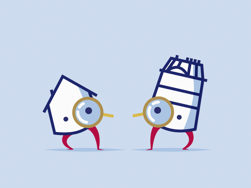 House #16 - Qualiscore animation animation 2d branding branding design character animation character design city city branding design house illustration lifestyle motion tinyhouse town