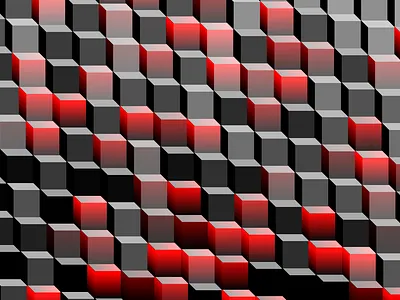 Cube Wall generative javascript tinycode