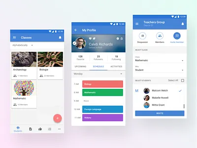 School Social App for Teachers & Parents calendar class education educational exam knowledge learn learning learning platform lesson online courses questions schedule school student study app task task list teacher tutor
