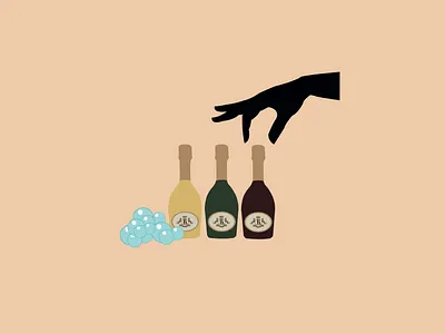 Le Meurice - Ruinart branding design hotel illustration