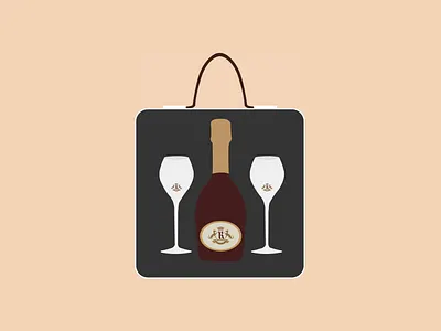 Le Meurice - Ruinart branding design hotel illustration logo