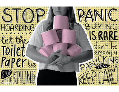 rawpixel & H+K COVID-19 Study: Panic Buying coronavirus covid covid 19 covid 19 covid19 free freebie graphicdesign illustration keep calm panic buying pastel stockup tissue paper toilet paper toilet roll vector