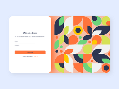 Sign in UI adobe xd colors design landing landing page mobile app mobile ui pattern shape sign sign in sign up tbilisi typography ui ui design ux ux design web concept web design