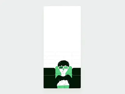 Filmgrail – App Onboarding animation app design illustration interaction onboarding ui ux