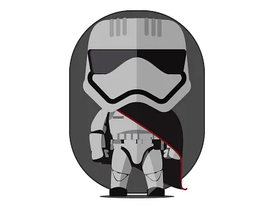 Phasma Flat flat illustration illustration starwars