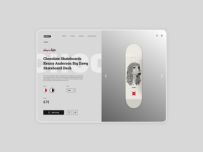 012 E-Commerce Shop (Single Item) 012 ecommerce shop skateboarding ui challenge ui design user experience