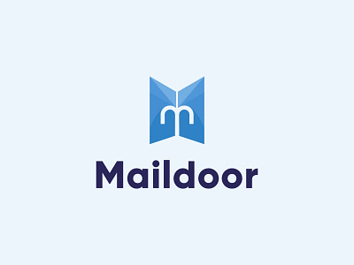 Maildoor LOGO android app design brand identity company logo gradient graphicdesign icon illustrations lettermark logodesign logomark m letter logo m logo mailbox maildoor modern logo uiux vector vector art vector illustration web