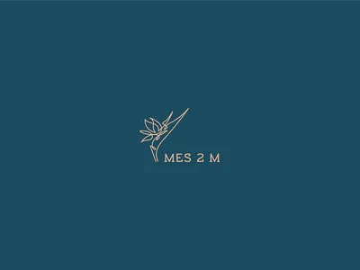 Mes2M branding design flat flower flower logo logo vector
