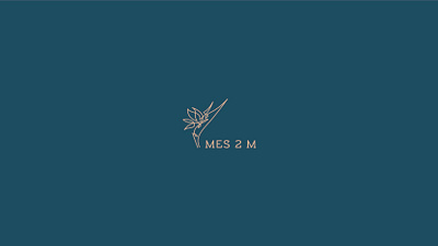 Mes2M branding design flat flower flower logo logo vector
