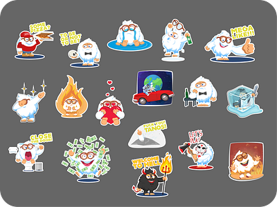 Sticker pack for App Parla X illustration sticker pack