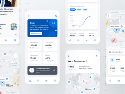 Contact Tracing App app app design app ui app ui design contact tracing contact tracing app coronavirus covid19 design figma health health app inspiration inspire interaction design ui ui design uidesign user interface ux design