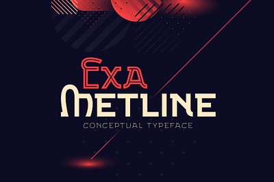 Exa Metline font abc alphabet design font lettering modern text type typeface typography