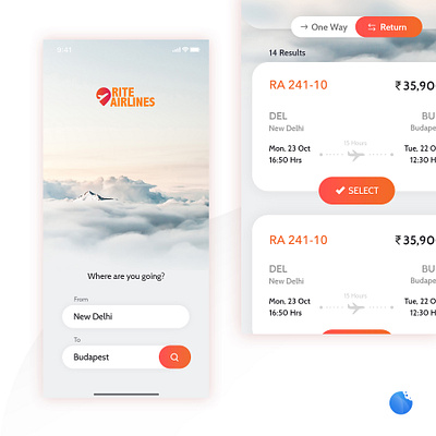 Flight booking App airlines app booking app branding design flightbooking flights ui uiux