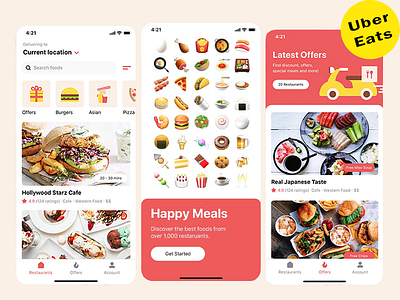 Food Delivery App applications appsofuber booking designer developer foodie foodlove mealonline mobileapp ordernow restaurants selection uberfood uxuidesign