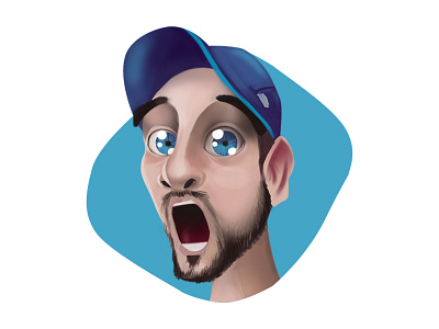 WOW Emoticon for Twitch streamer 2d 2d art emoticon icon illustration photoshop surprise twitch wacom