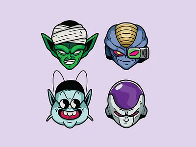 Dragon Ball Z character design cohen gum dragon ball z frieza vector vector design vector illustration
