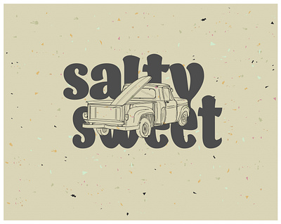 Surf truck - salty sweet logo. art branding design illustration illustrator logo surf design surf illustration surfart surfboard