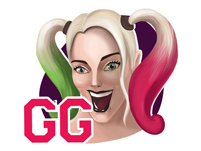 GG Emoticon for Streamer in Twitch 2d 2d art art emoticon gg girl girl illustration goodgame illustration photoshop twitch twitchemote twitchemotes wacom